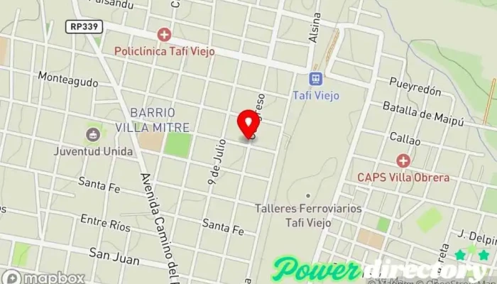 mapa de Panaderia Castillo Panadería en Tafí Viejo