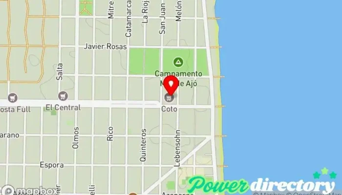 mapa de Panaderia Confiteria San Martin Panadería en Mar de Ajó