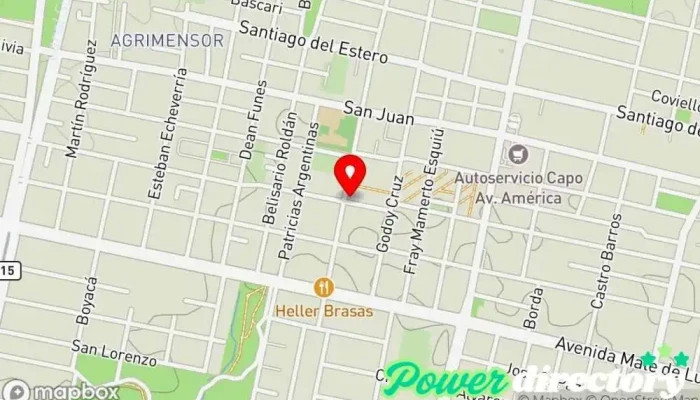 mapa de Panadería Di Pietro Panadería en San Miguel de Tucumán