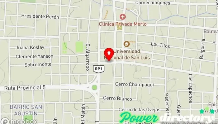 mapa de Panadería El Ceibo Panadería en San Luis