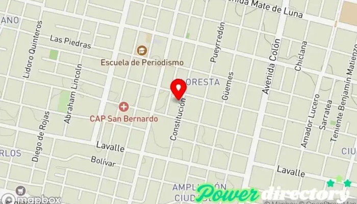 mapa de Panadería Florida Panadería en San Miguel de Tucumán