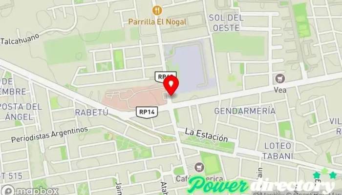 mapa de Panaderia Giovanny Panadería en Rivadavia