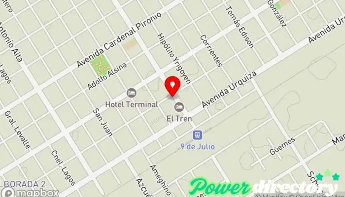 mapa de Panaderia Glacé Panadería en 9 de Julio