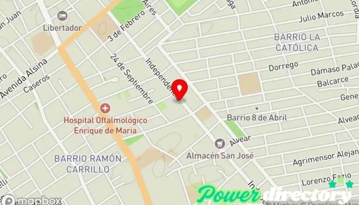 mapa de Panaderia Independencia Panadería en Santiago del Estero
