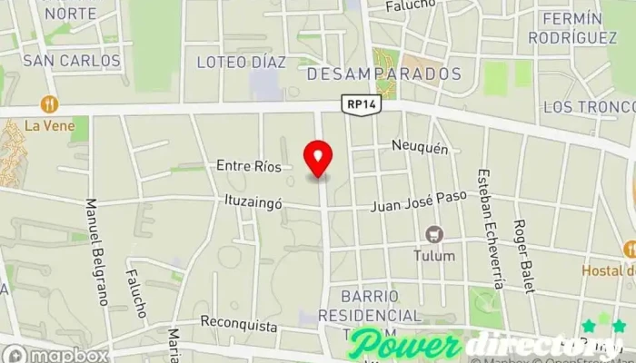 mapa de Panadería KyC La Boulangerie Panadería en Rivadavia