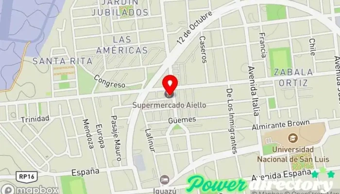 mapa de Panadería La Cholita Panadería en D5700JUC