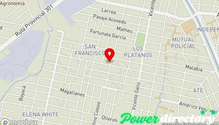 mapa de Panadería la criolla Panadería en San Miguel de Tucumán