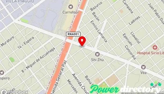 mapa de Panadería La San Martín Panadería en Cdad. Autónoma de Buenos Aires