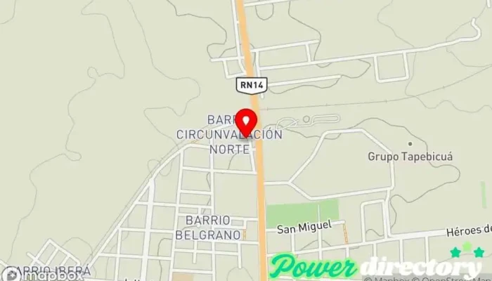 mapa de Panadería La Suegra Unión Solidaria Panadería en Gdor. Virasoro
