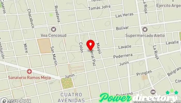 mapa de Panadería Labucana Panadería en San Luis