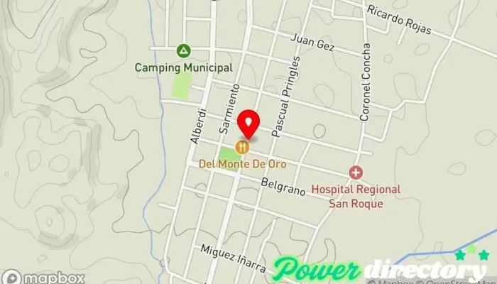 mapa de Panaderia Las Buenas Migas Panadería en San Francisco del Monte de Oro