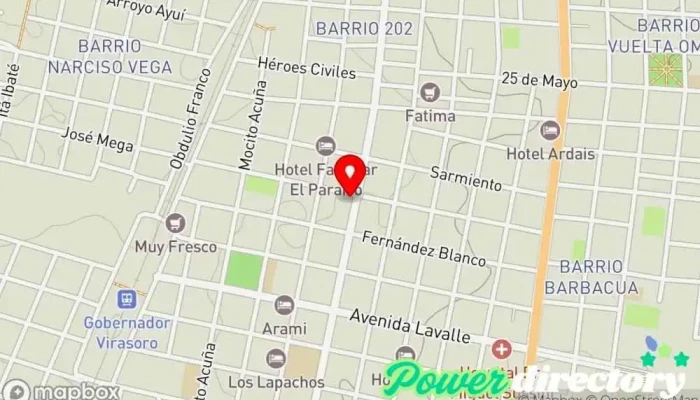 mapa de Panaderia LAS DOS V.V Panadería en Gral. Paz