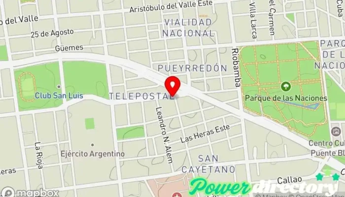 mapa de Panaderia Los Amigos Panadería en San Luis