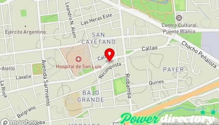 mapa de Panadería Los Amigos Panadería en San Luis