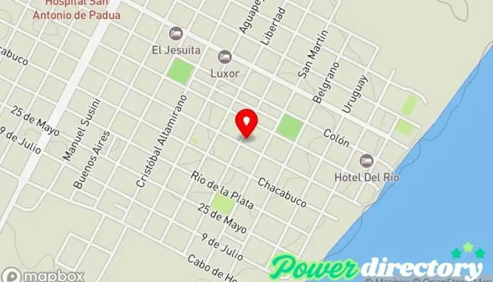 mapa de Panaderia los hornos Panadería en La Cruz