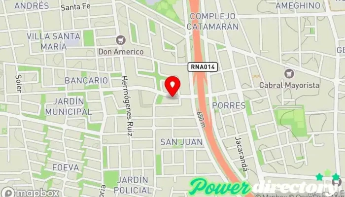 mapa de Panadería Panadería en Rivadavia