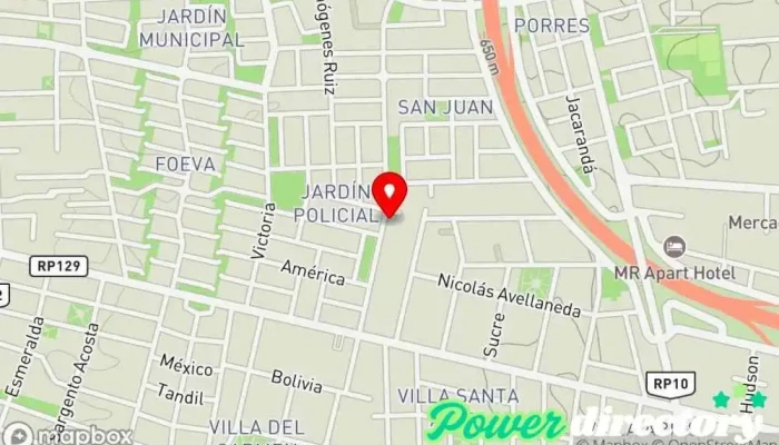 mapa de Panaderia Panadería en Rivadavia