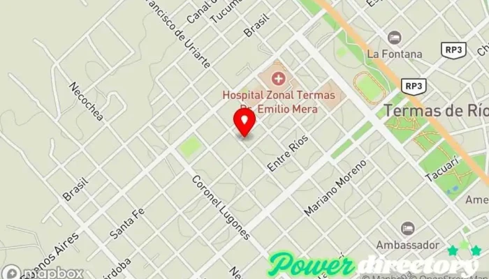 mapa de Panaderia Panadería en Termas de Río Hondo