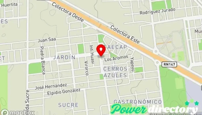 mapa de Panadería Panadería en San Luis