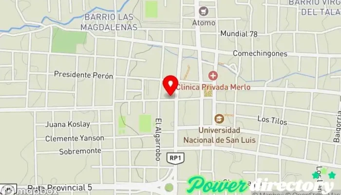 mapa de Panaderia merlo san luis PASTELERIA ZARATE Pastelería en Merlo