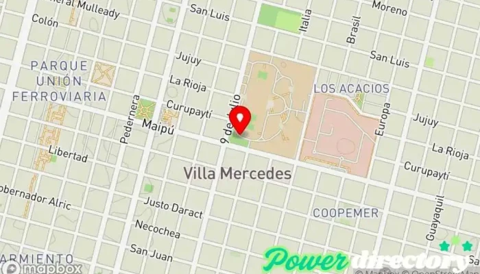 mapa de Panadería Mi Angelito Panadería en Villa Mercedes