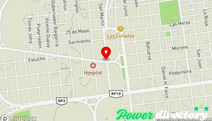 mapa de Panadería M.O Panadería en La Toma