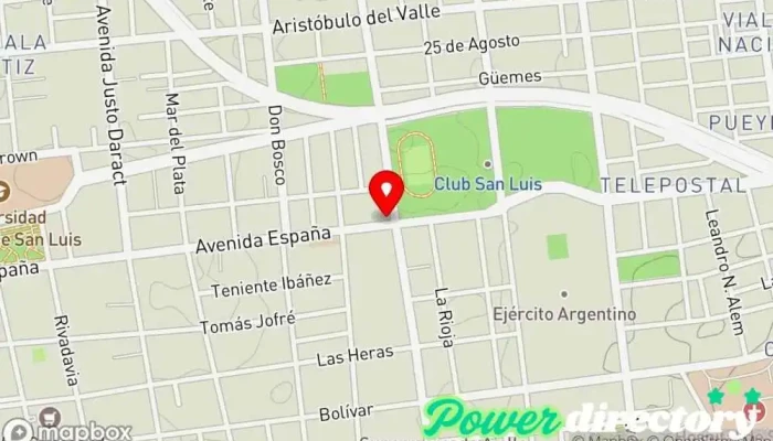 mapa de Panadería Molino Bianco Panadería en San Luis