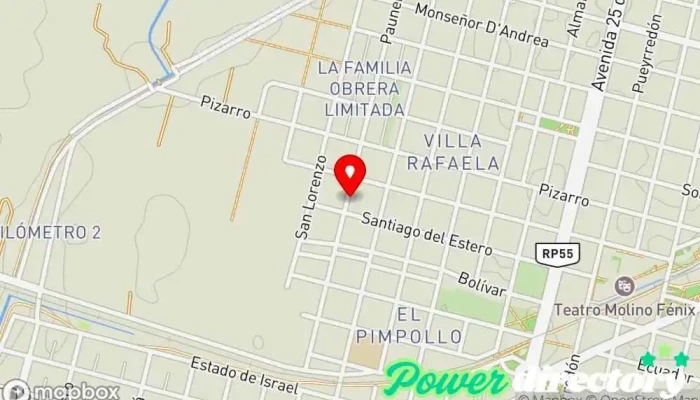 mapa de Panadería Piccardo Panadería en Villa Mercedes