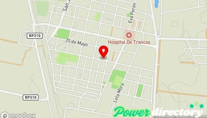 mapa de PANADERIA POLLO CASERO  en Trancas