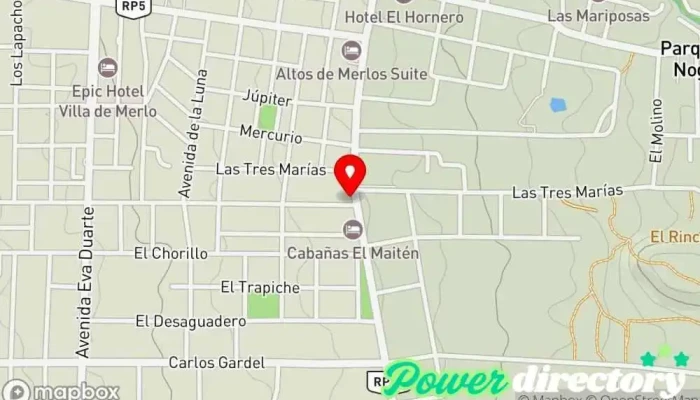 mapa de Panadería Reina De La Paz Panadería en Merlo