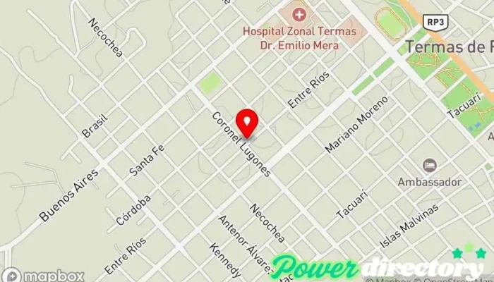 mapa de Panaderia Rudy Panadería en Termas de Río Hondo