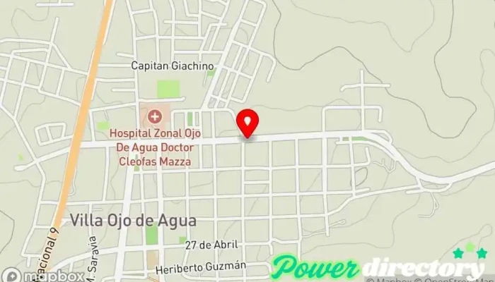 mapa de Panaderia San Cayetano Panadería en Villa Ojo de Agua