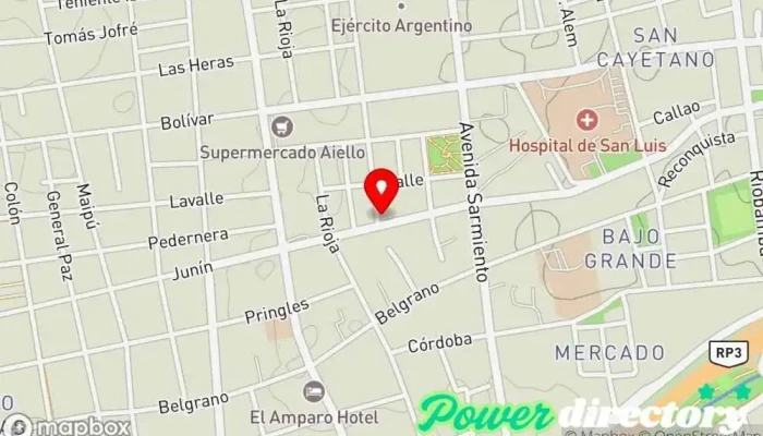 mapa de Panadería San Marco Panadería en San Luis