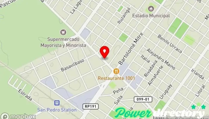 mapa de Panadería San Martin Panadería en San Pedro