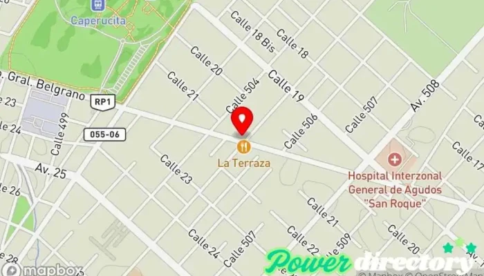 mapa de Panadería San Martín Panadería en Gonnet