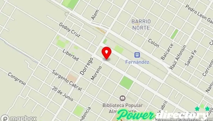 mapa de Panaderia San Martin Pan 60kg Panadería en Fernández