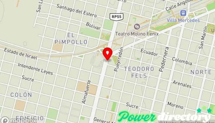 mapa de Panaderia TENTACIONES Panadería mayorista en Villa Mercedes