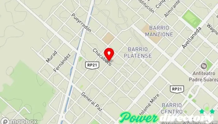 mapa de PANADERIA TONITO Panadería en Añatuya