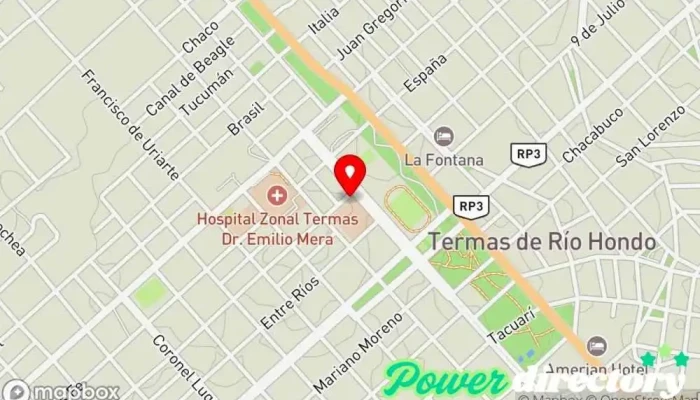 mapa de Panaderia tradicional Panadería en Termas de Río Hondo