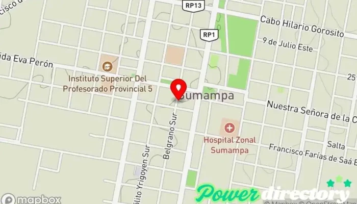 mapa de Panaderia Trigo De Oro Panadería en Sumampa
