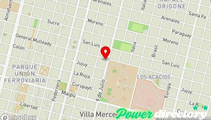 mapa de Panadería Violeta Panadería en Villa Mercedes