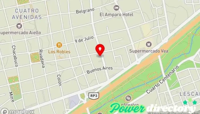 mapa de Panadería y Confitería El Principito Panadería en San Luis