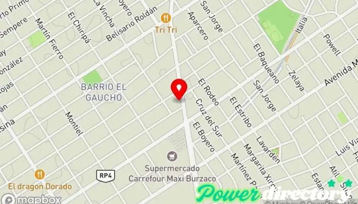 mapa de Panadería Y Confiteria ITATI Panadería en Burzaco