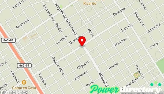 mapa de Panaderia Y Confiteria Itati Panadería en Villa Centenario
