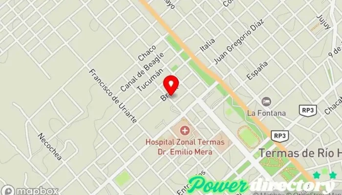 mapa de Panaderia Y Confiteria La Familia De Carlos Farias Panadería en Termas de Río Hondo