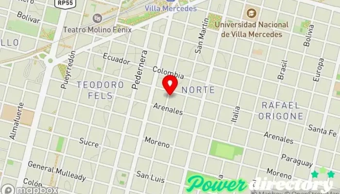 mapa de Panaderia Y Confiteria la Nueva Veronica Panadería en Villa Mercedes