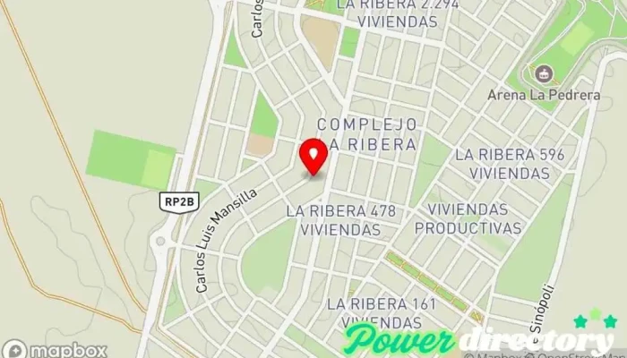 mapa de Panadería y confitería Panadería en Villa Mercedes