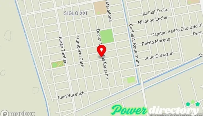 mapa de Panadería y fiambrería tina Panadería en Santiago del Estero