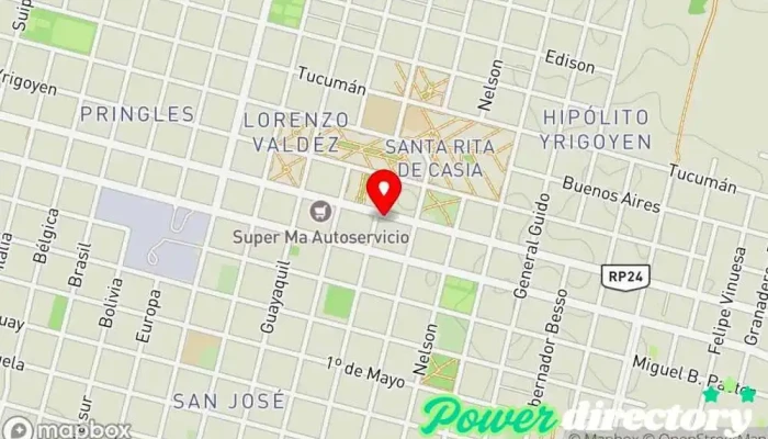 mapa de PANADERIA Y MASITERIA Belgrano Panadería en Villa Mercedes