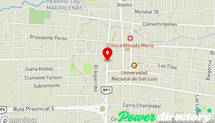 mapa de Panderia y confiteria EL NUEVO MOLINO Panadería en Merlo